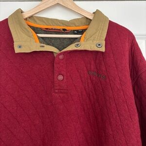 Orvis quilted pullover. Size xlarge